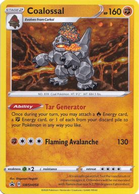 Coalossal-Holo — Champion's Path Special Pin Collection card image