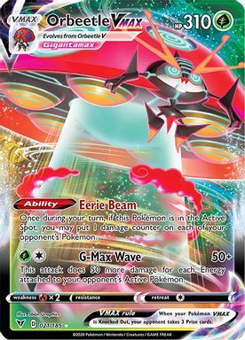 Orbeetle Vmax — Full Art card image