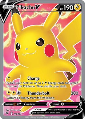Pikachu V — Full Art card image