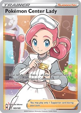 Pokemon Center Lady — Full Art card image