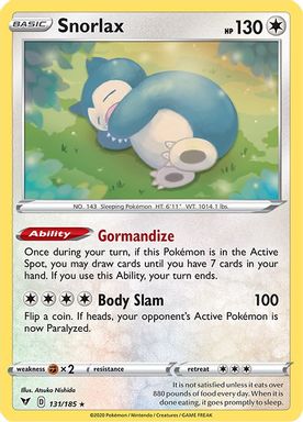 Snorlax-Reverse Foil card image
