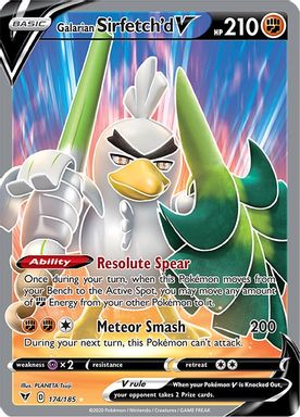 Galarian Sirfetch'd V — Full Art card image