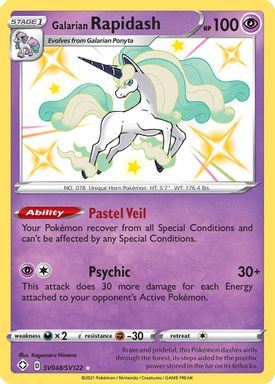 Galarian Rapidash-Holo card image
