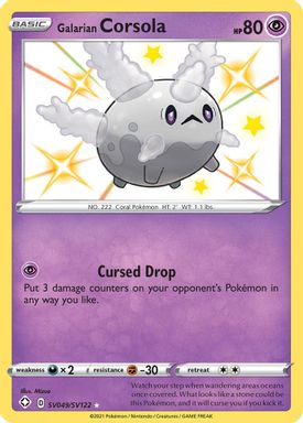 Galarian Corsola-Holo card image
