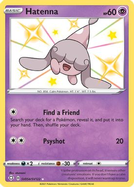 Hatenna-Holo card image