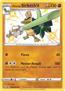 Galarian Sirfetch'd-Holo card image
