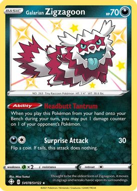 Galarian Zigzagoon-Holo card image