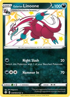Galarian Linoone-Holo card image