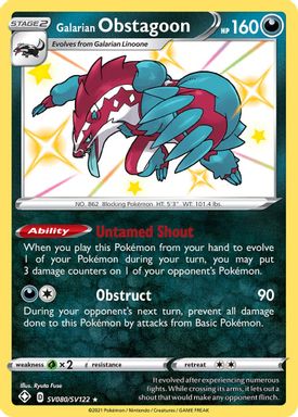 Galarian Obstagoon-Holo card image