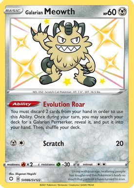 Galarian Meowth-Holo card image