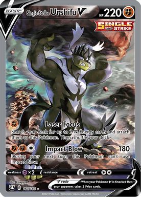 Single Strike Urshifu V — Full Art card image