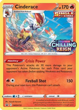 Cinderace-Holo — Prerelease card image
