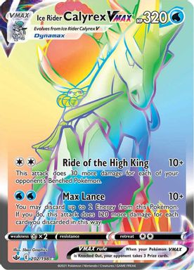 Ice Rider Calyrex Vmax — Secret Full Art card image