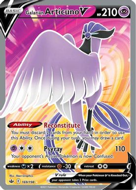 Galarian Articuno V — Full Art card image