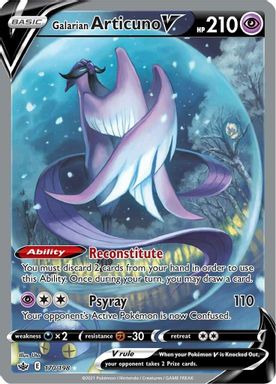 Galarian Articuno V — Full Art card image
