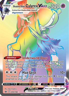 Shadow Rider Calyrex Vmax — Secret Full Art card image