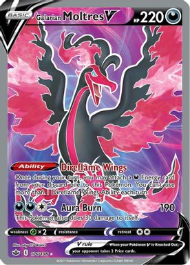 Galarian Moltres V — Full Art card image
