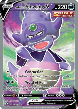 Galarian Slowking V — Full Art card image