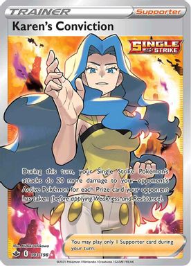 Karen's Conviction — Full Art card image