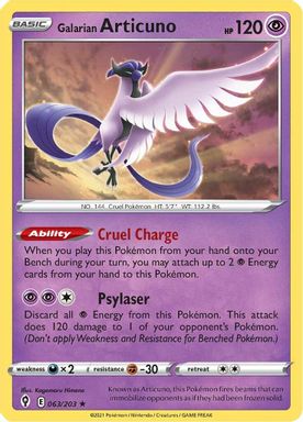 Galarian Articuno-Holo card image