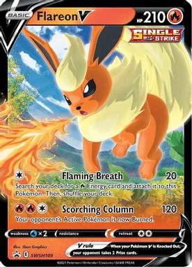 Flareon V — Eevee Evolutions Tins card image