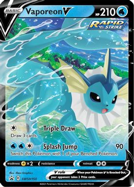 Vaporeon V — Eevee Evolutions Tins card image