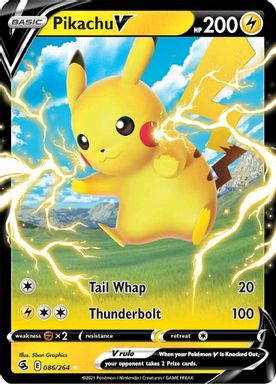 Pikachu V card image