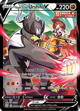 Single Strike Urshifu V — Full Art card image