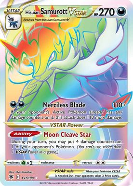 Hisuian Samurott Vstar — Secret Full Art card image