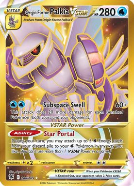 Origin Forme Palkia Vstar — Secret Full Art card image