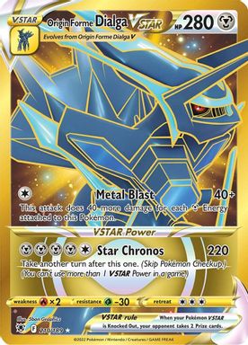 Origin Forme Dialga Vstar — Secret Full Art card image