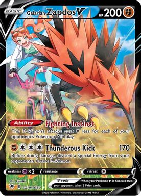 Galarian Zapdos V — Full Art card image