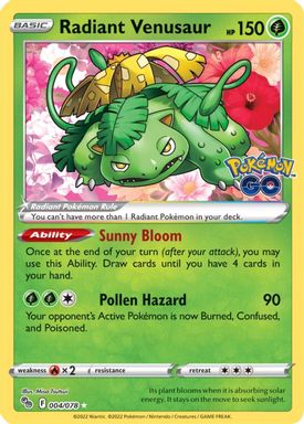 Radiant Venusaur card image