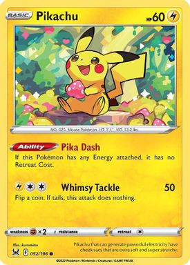 Pikachu card image