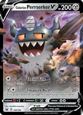 Galarian Perrserker V card image