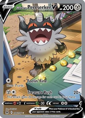 Galarian Perrserker V — Full Art card image