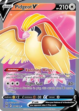 Pidgeot V — Full Art card image