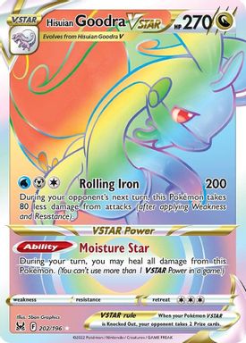 Hisuian Goodra Vstar — Secret Full Art card image