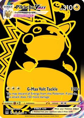 Pikachu Vmax — Full Art card image