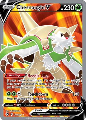 Chesnaught V — Full Art card image