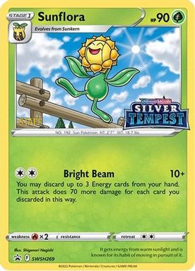 Sunflora-Holo — Prerelease-Staff card image