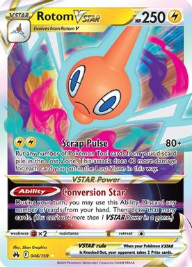 Rotom Vstar card image