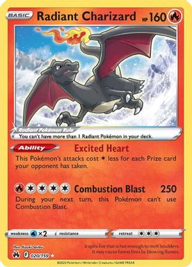 Radiant Charizard card image