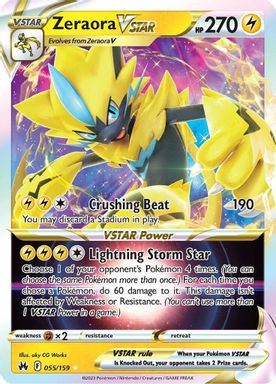 Zeraora Vstar card image