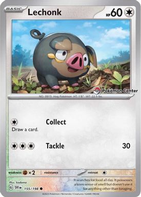 Lechonk — Pokemon Center Scarlet & Violet Pre-Order Promo card image