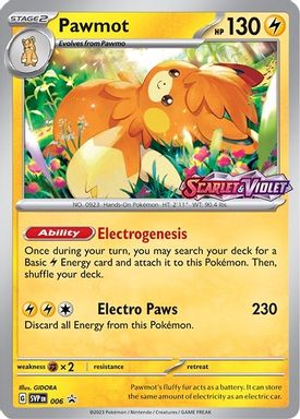 Pawmot — Scarlet & Violet Prerelease-Staff card image