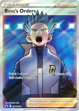 Boss's Orders — Cyrus Premium Tournament Collection Full Art card image