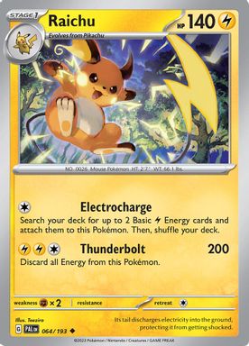 Raichu — Reverse Holo card image
