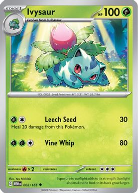 Ivysaur — Reverse Holo card image