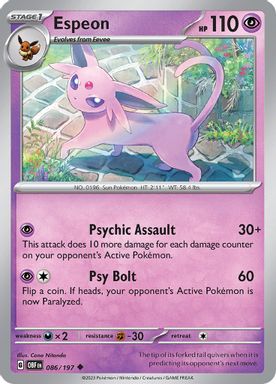 Espeon — Reverse Holo card image